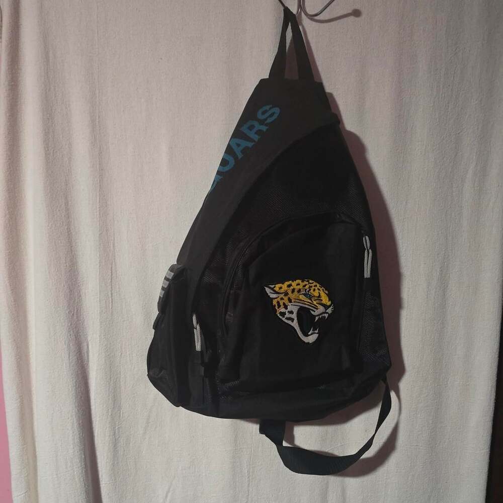 NFL Jacksonville Jaguars Sling Backpack Black Blue Yellow
